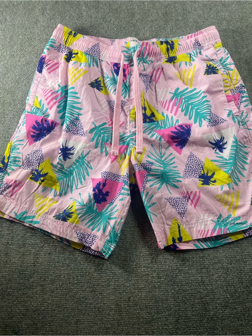Free‎ Planet Pink Tropical Print Shorts
